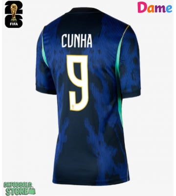 Brasilien Matheus Cunha #9 Replika Udebanetrøje Dame VM 2026 Kortærmet
